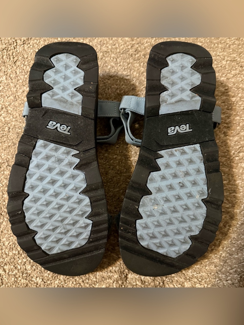 Teva Jadito Universal Sandals Comfort Easy Off/On Blue Black Velcro Size 10 EUC - Picture 2 of 12